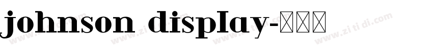 johnson display字体转换
